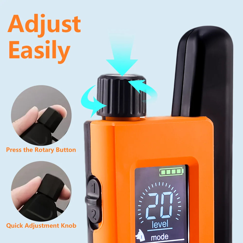 Electronic Training Collar 3600FT Range 4 Modes 99 Levels IP65 Waterproof