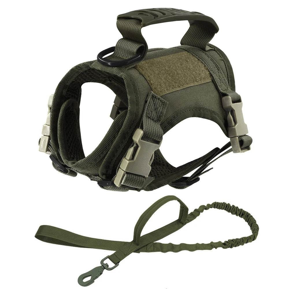 Tactical Cat Harness Adjustable Escape Proof Soft Mesh Vest for Walking