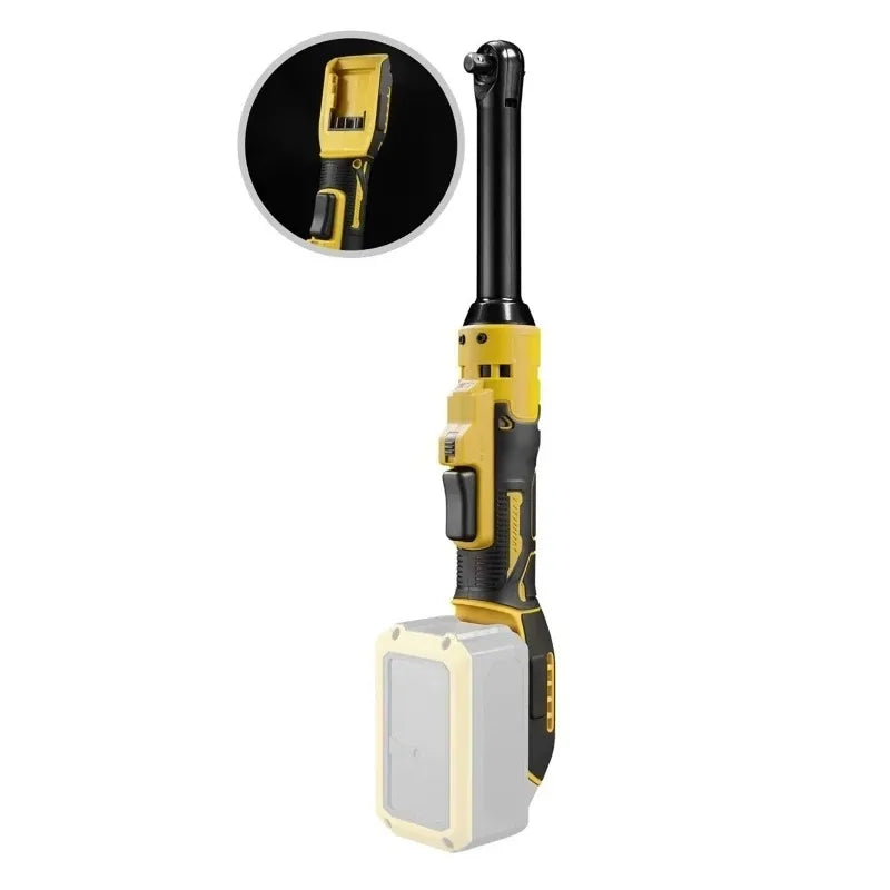 Cordless Ratchet Wrench 220N.m 3/8" Extended Head for Easy Removal