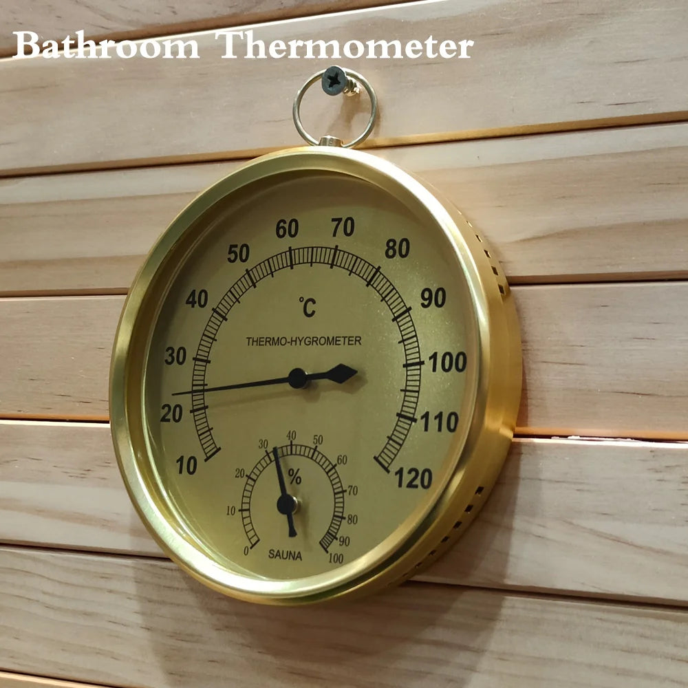 Sauna Thermometer Hygrometer Wall Hanging Bath Room Accessories