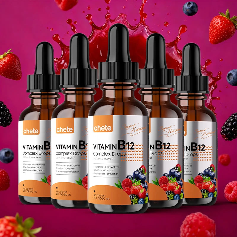 High Potency Liquid Vitamin B12 Drops, 30ml