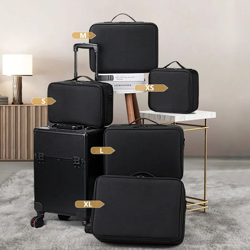 Professional Makeup Case Large Capacity Cosmetic Organizer for Travel