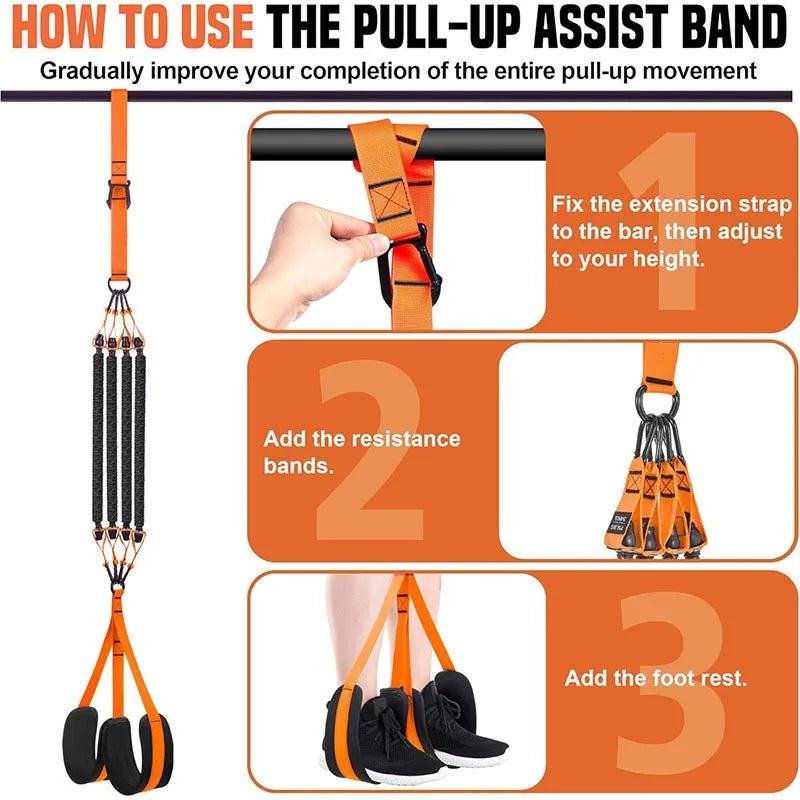 Pull Up Assistance Bands Set Resistance Strap for Chin-up Workout