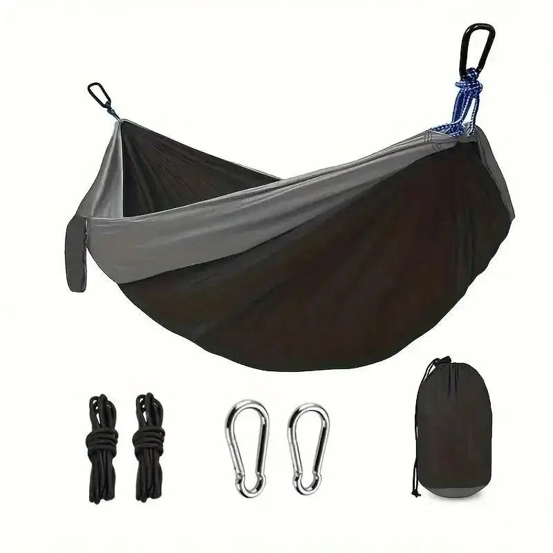 Portable Double Camping Hammock - Anti-Rollover for Outdoor Use