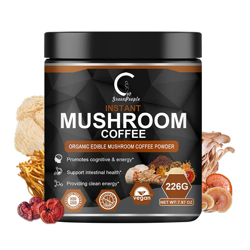 Lion's Mane Mushroom Coffee Blend 226g with Reishi and Cordyceps
