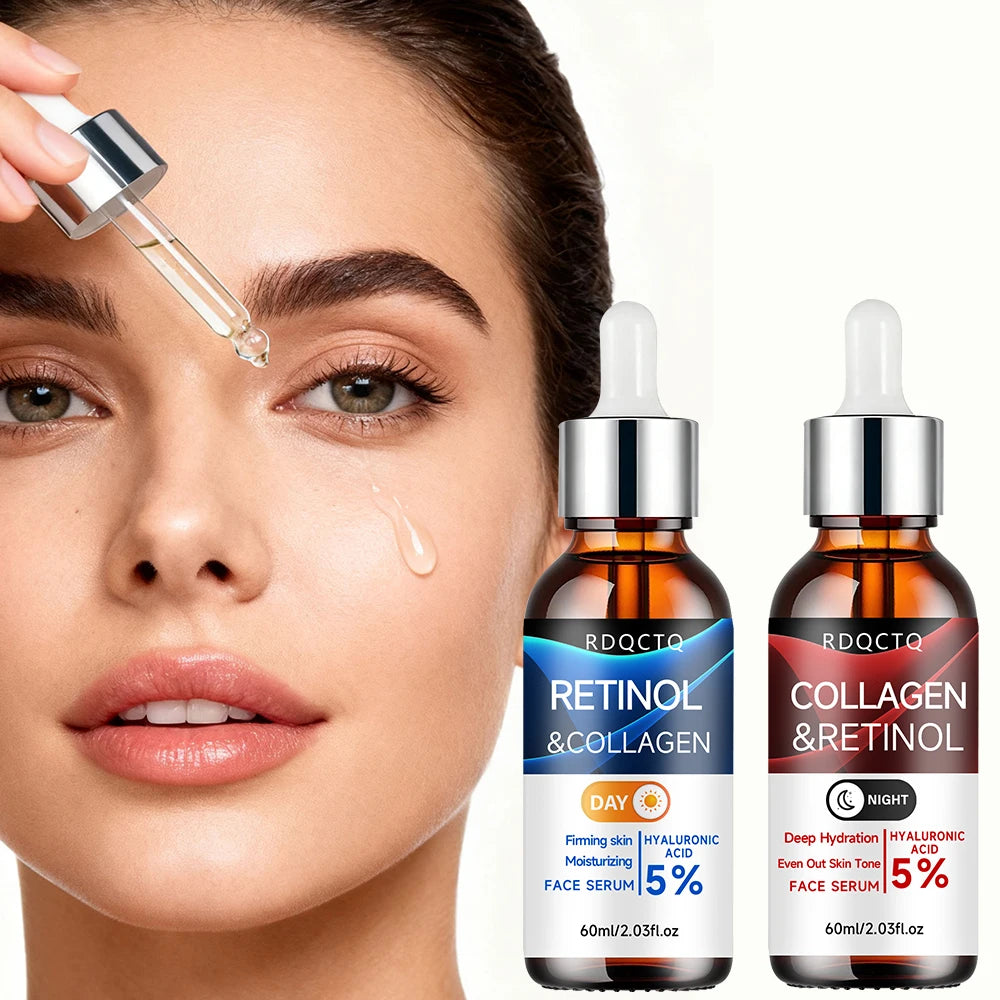 Retinol Collagen Serum 2-Pack | 5% Retinol Hyaluronic Acid | Firming Essence
