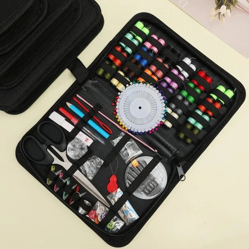 Sewing Kit Set 27pcs with Threads, Needles, Scissors & Storage Bag