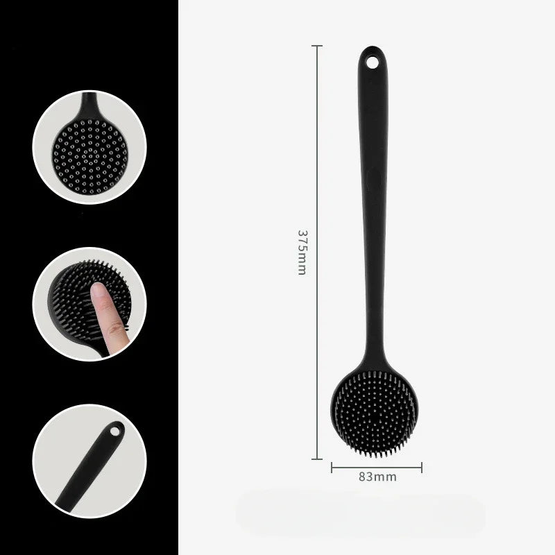 Soft Bath Brush Exfoliating Shower Sponge Long Handle Skin Massager