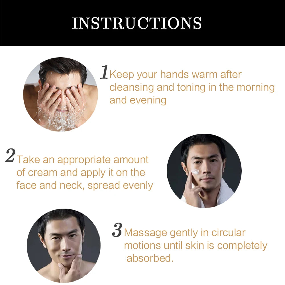 Men's Retinol Collagen Face Cream - Moisturizing, Hydrating, Anti-Aging