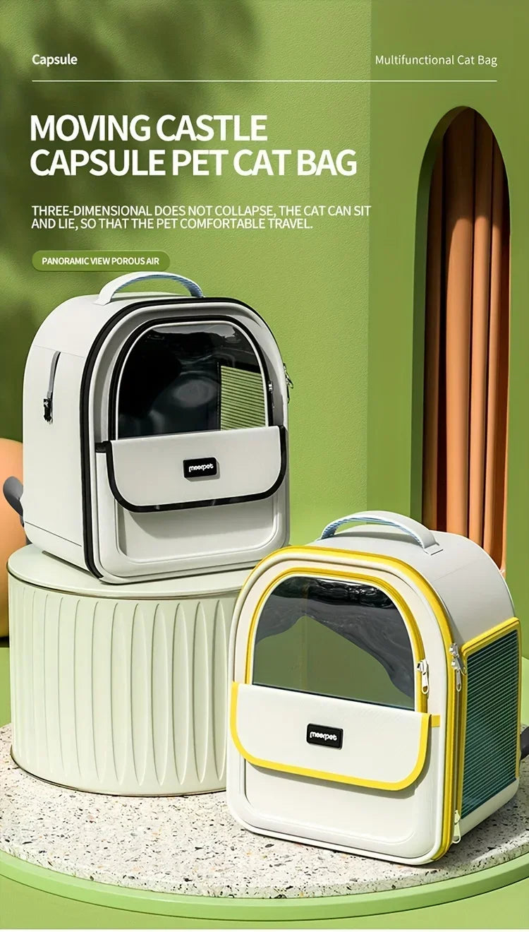 Transparent Cat Dog Carrier Backpack, Portable Space Capsule for Pets