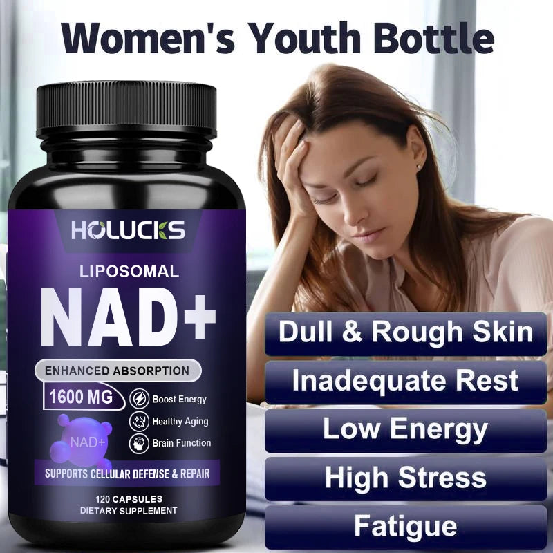 NAD+ Supplement with Resveratrol - Enhances Cellular Vitality & Energy