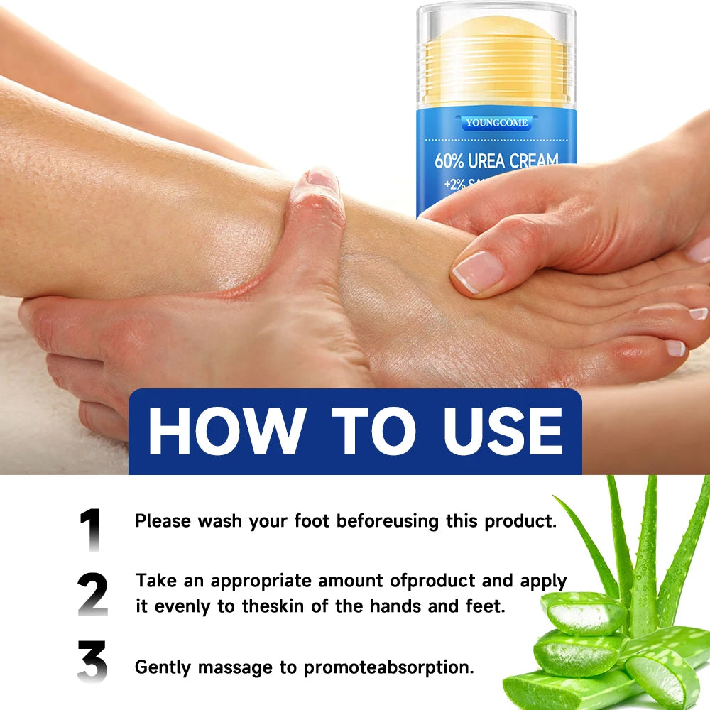 Urea Cream with Salicylic Acid & Hyaluronic Acid for Feet and Hands