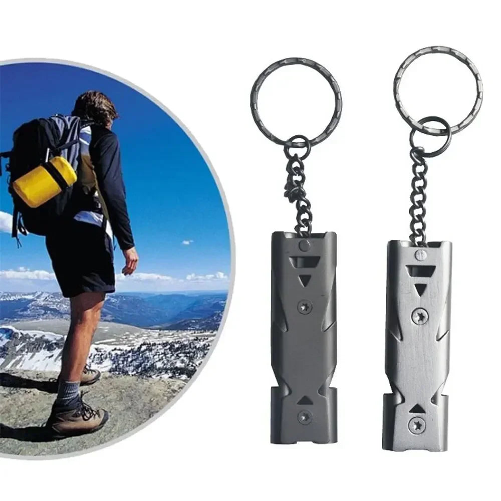 Survival Whistle High Decibel Emergency Keychain Pendant Outdoor Tool