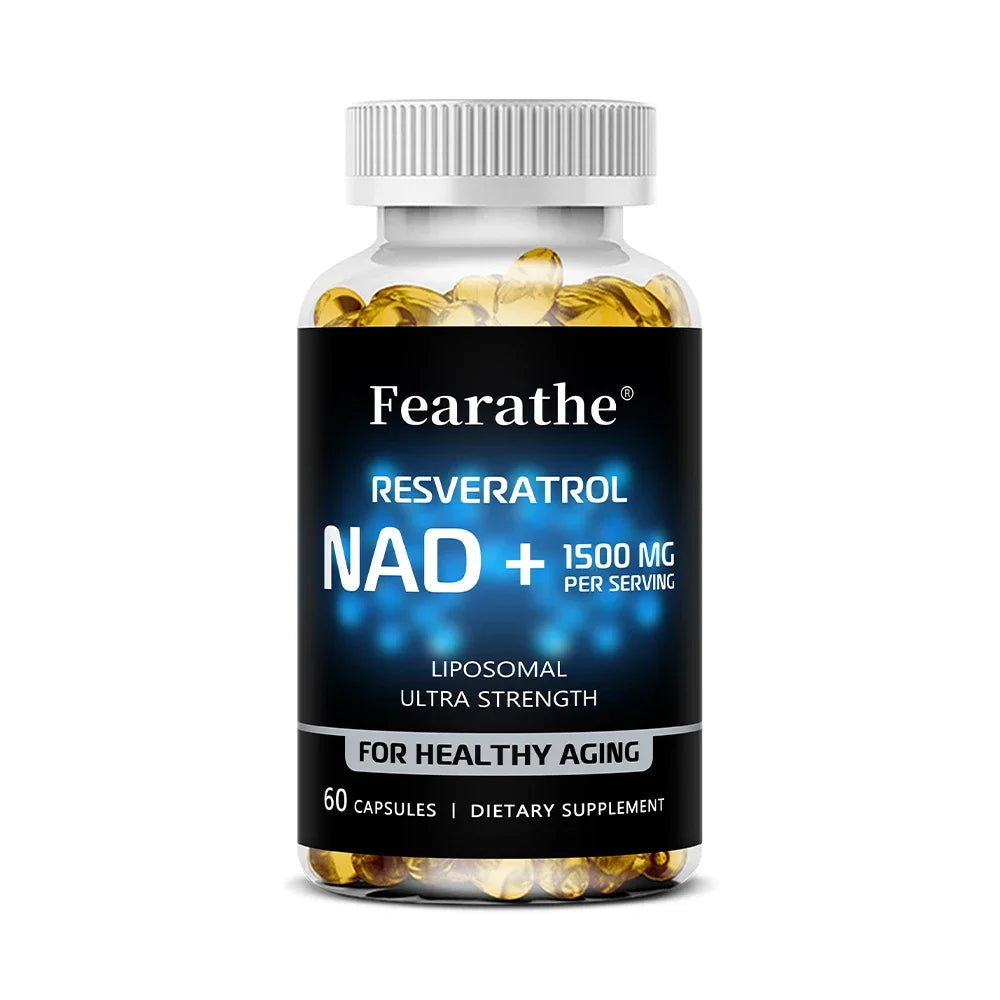 NAD+ Boost with Resveratrol 120 Capsules - Cellular Vitality & Energy Support