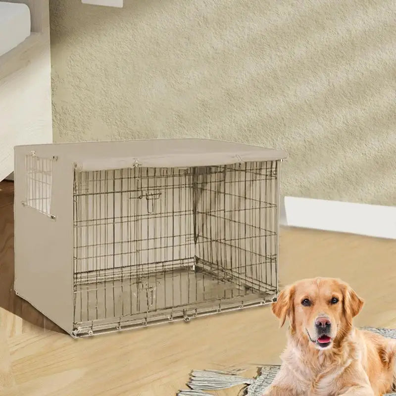 Pet Cage Cover Waterproof Oxford Dog Cat Crate Cover for Indoor Use