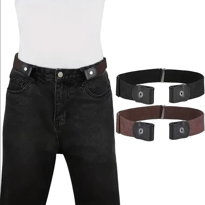 Invisible Elastic Belt for Women & Men - Traceless Design for Jeans & Pants