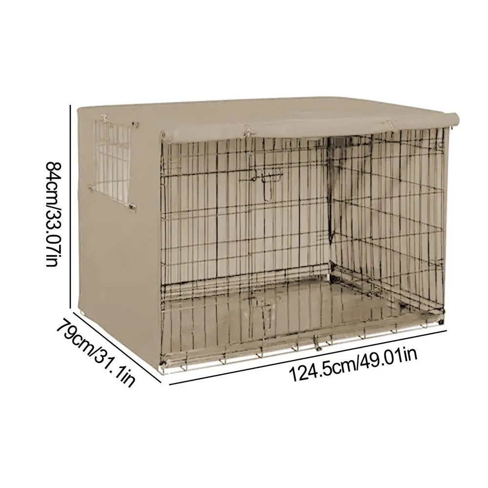 Pet Cage Cover Waterproof Oxford Dog Cat Crate Cover for Indoor Use