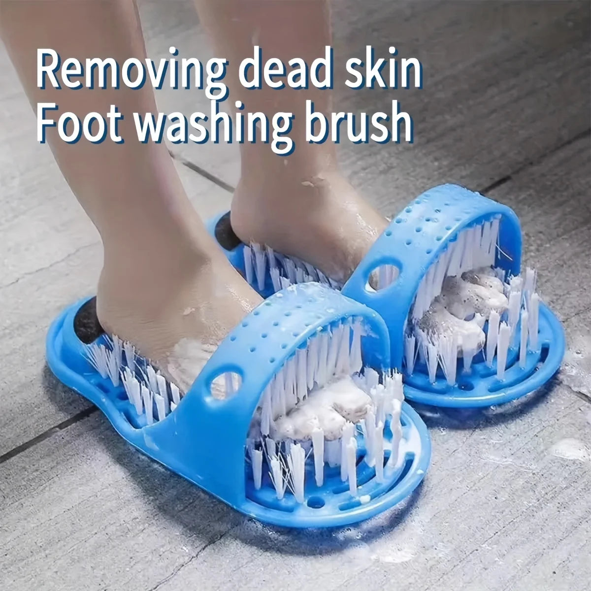 Foot Cleaner Scrubber Brush 1-2PC Exfoliating Slippers for Bathroom Use