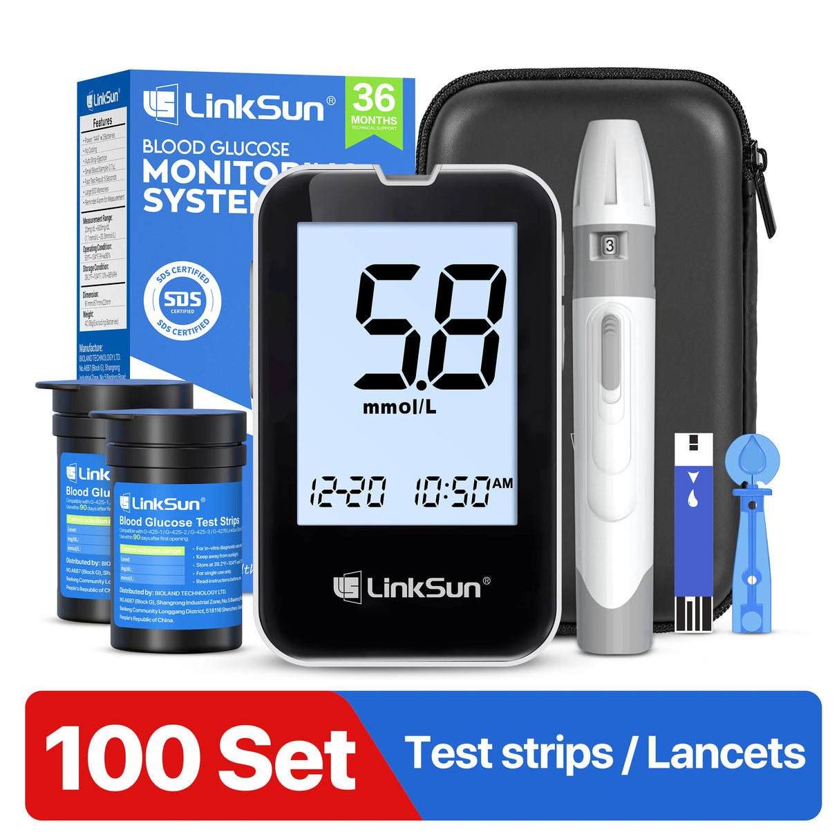 Digital Measurement Meter Kit with Test Strips