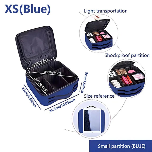 Professional Makeup Case Large Capacity Cosmetic Organizer for Travel