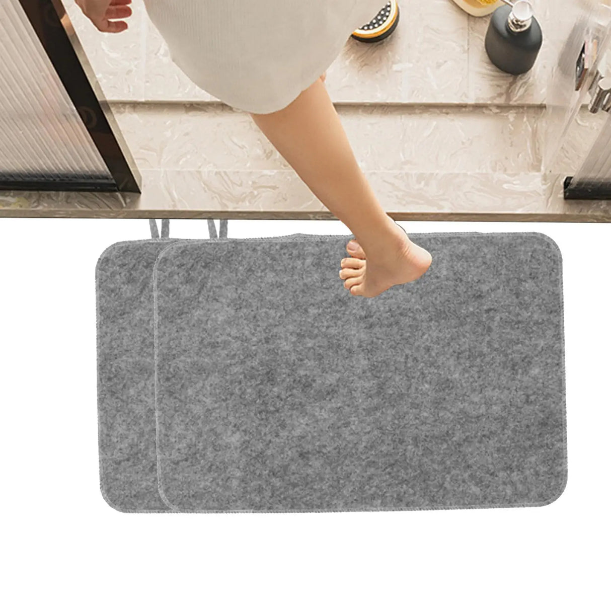 Sauna Mat Set 50x33cm 2pcs Water Absorbent Heat Insulation Cushion