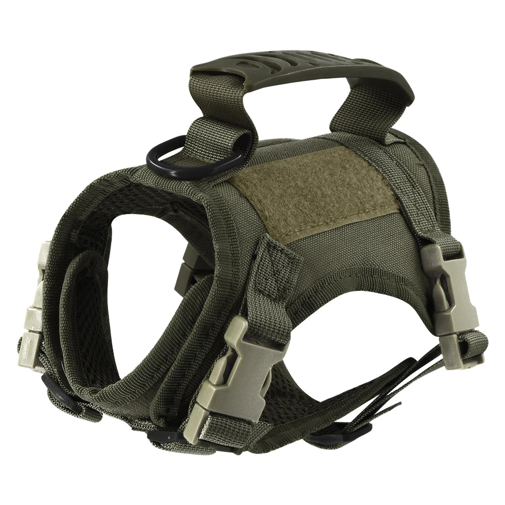 Tactical Cat Harness Adjustable Escape Proof Soft Mesh Vest for Walking