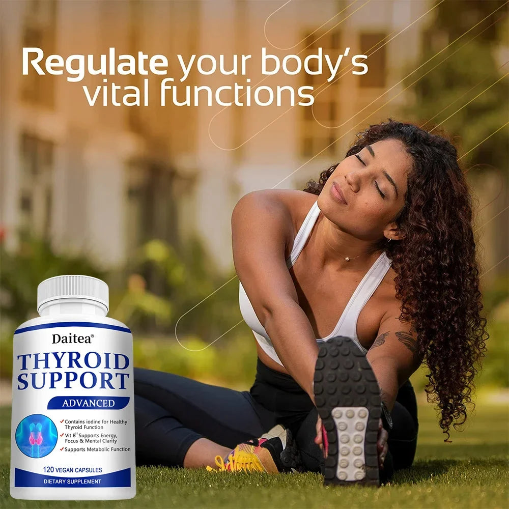 Thyroid Supplement with L-Tyrosine, Iodine, Zinc & Selenium - 60 Capsules