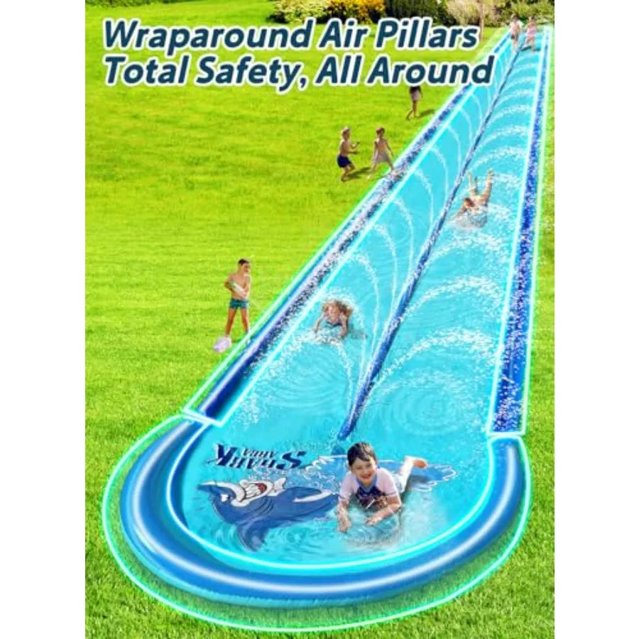 Extra-Large Backyard Slip and Water Slide for Kids and Adults