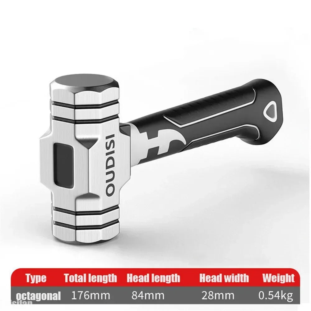 Heavy Duty Octagonal Hammer, High Carbon Steel, Magnetic Nail Tool