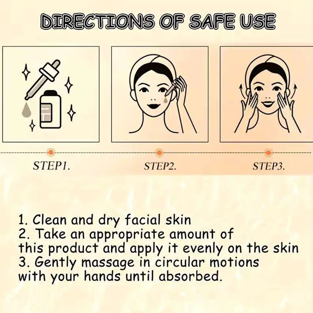 Facial Skincare Kit 3pcs Eye Essence Moisturizing Cream Serum Hydration