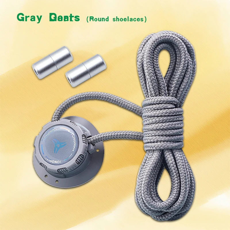 Automatic Flat No Tie Shoelaces with Swivel Buckle for Sneakers Adults Kids