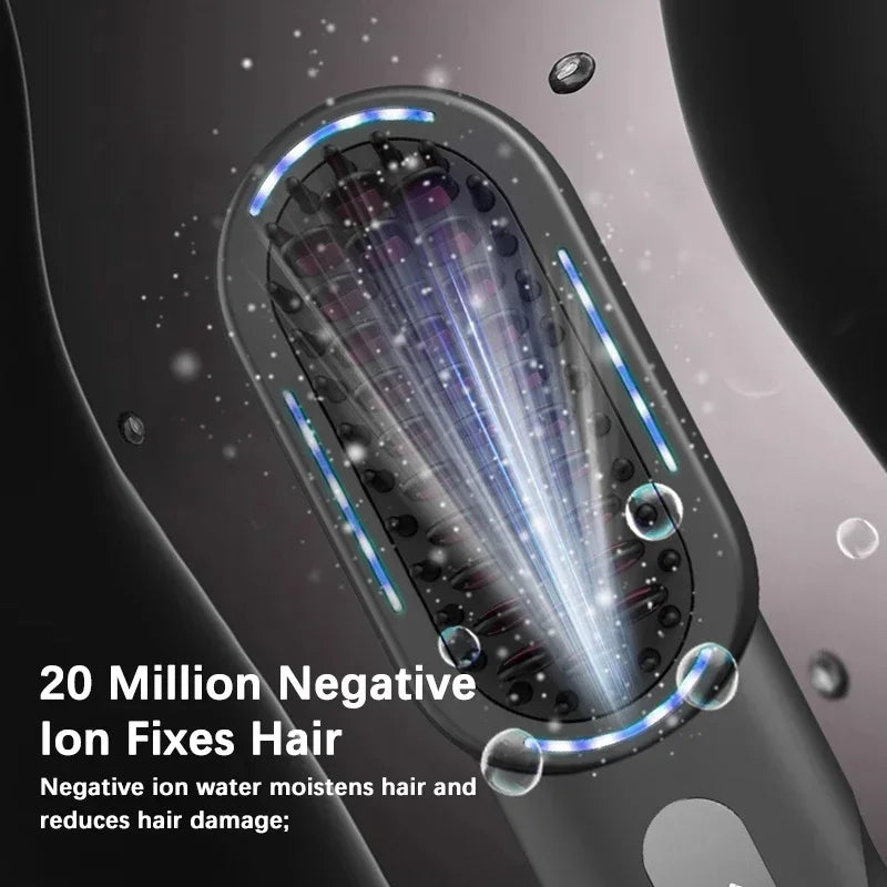 Wireless Hair Straightener Comb with Negative Ion Technology - Rechargeable