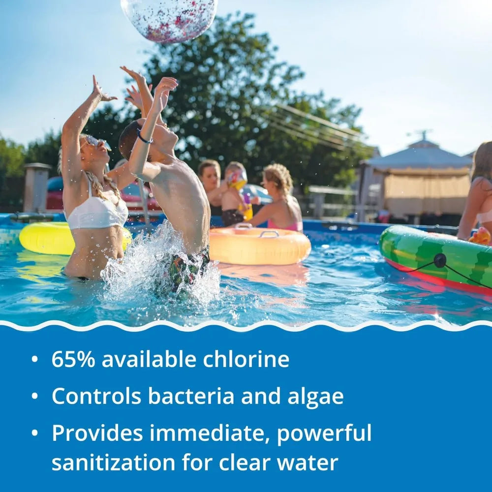 Cal-Hypo Granular Pool Shock Sanitizer for Clear Water, 6/12/24 Pack