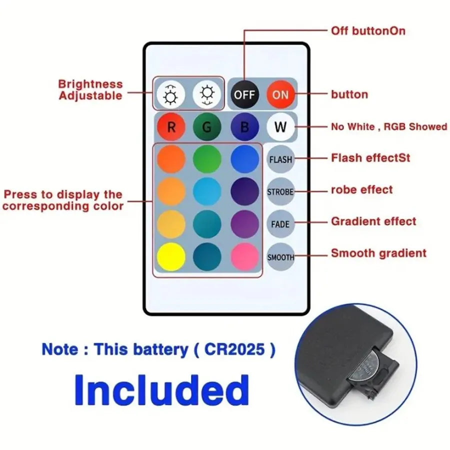 Bluetooth LED Strip Lights 5050 SMD Smart Remote Control Flexible Tape