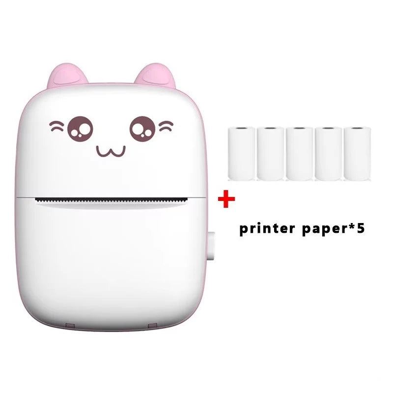 Portable Mini Bluetooth Mobile Photo Label Printer for Students