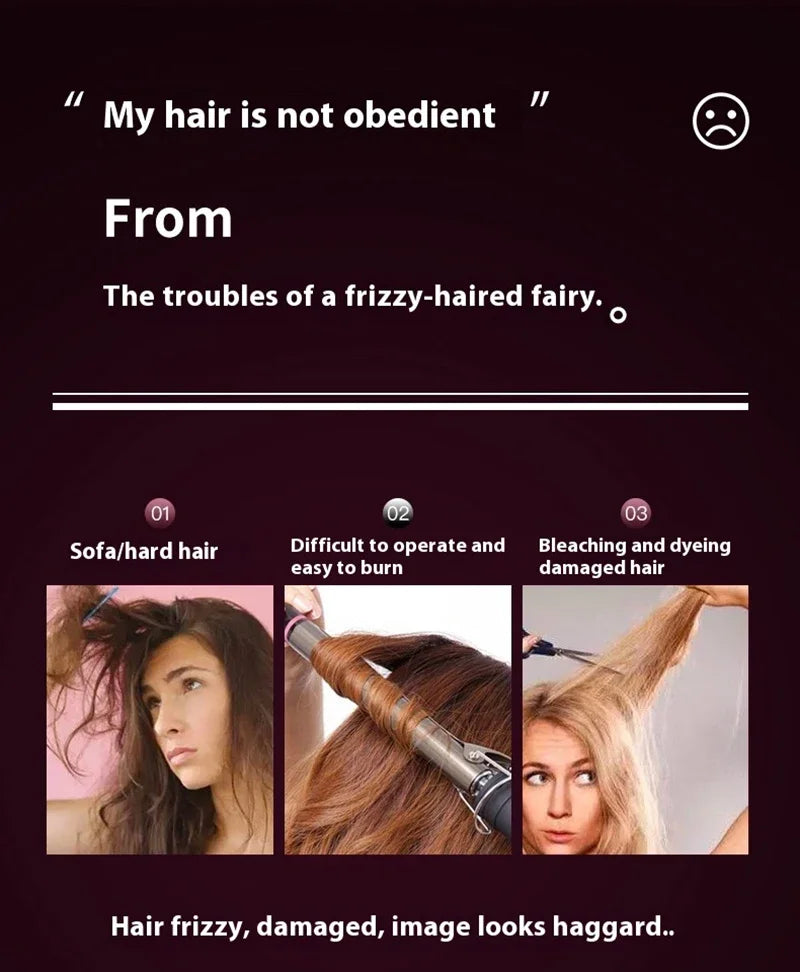 Wireless Hair Straightener Comb with Negative Ion Technology - Rechargeable