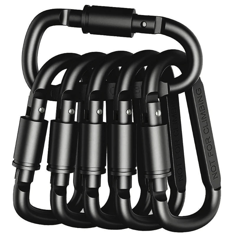 Carabiner Set 4-6PCS Aluminum Tactical Keychain Clips for Camping EDC