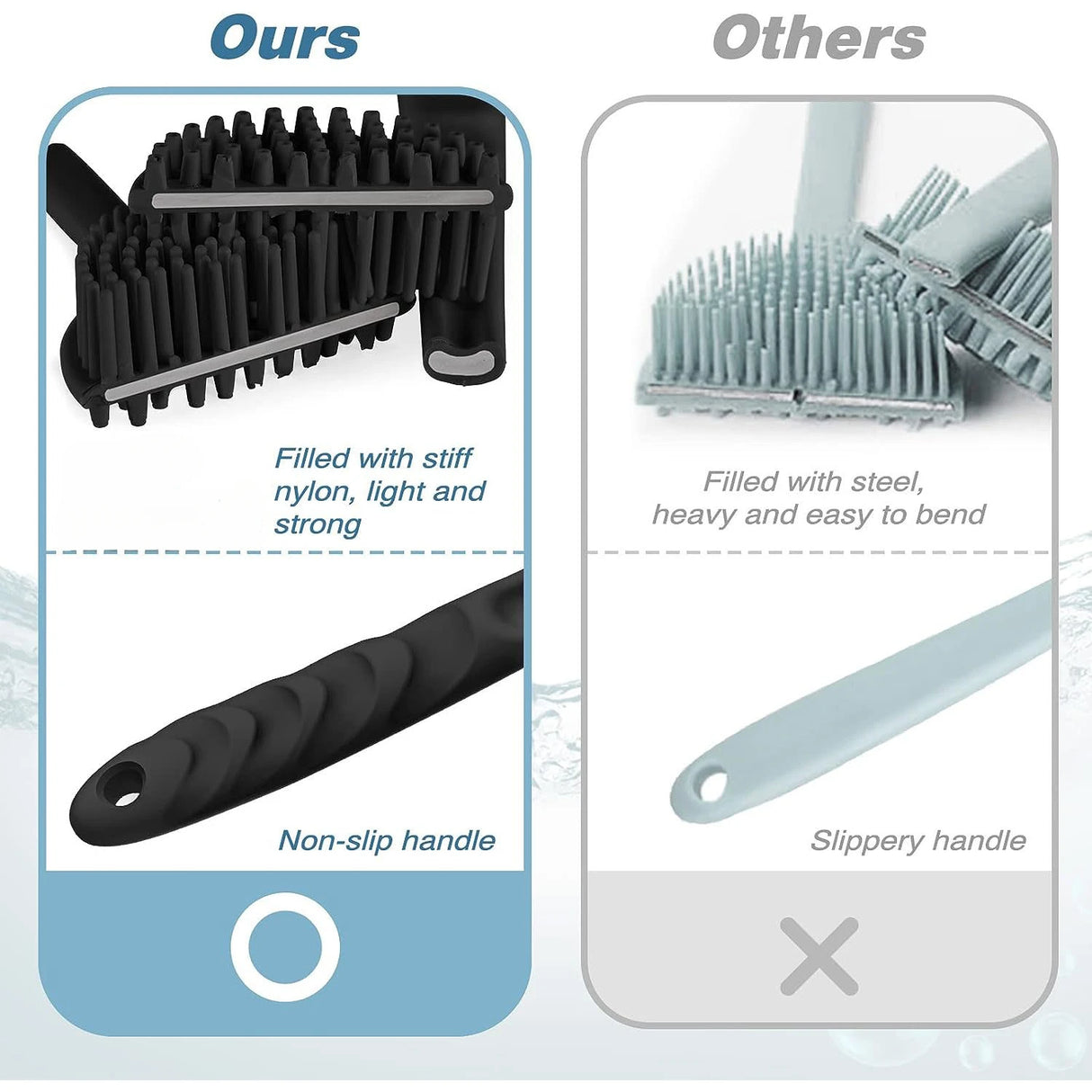 Soft Bath Brush Exfoliating Shower Sponge Long Handle Skin Massager
