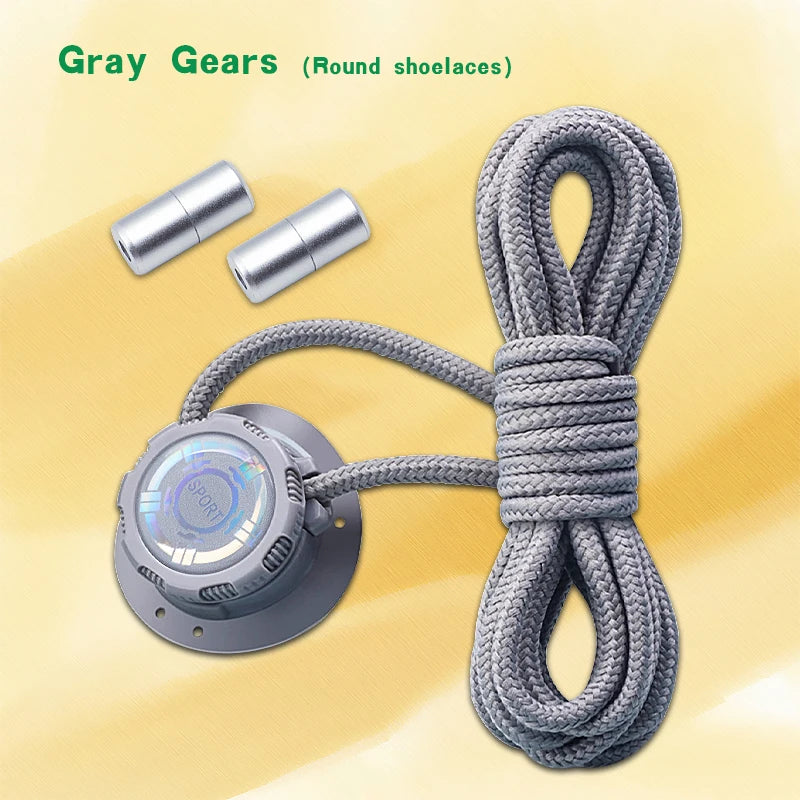 Automatic Flat No Tie Shoelaces with Swivel Buckle for Sneakers Adults Kids