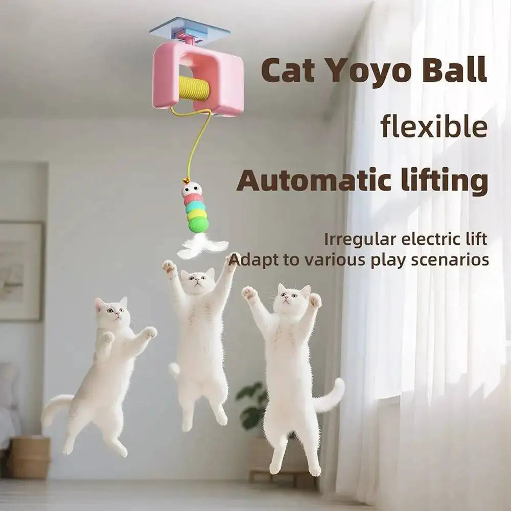 Interactive Electric Cat Teasing Stick Toy for Playtime and Fun