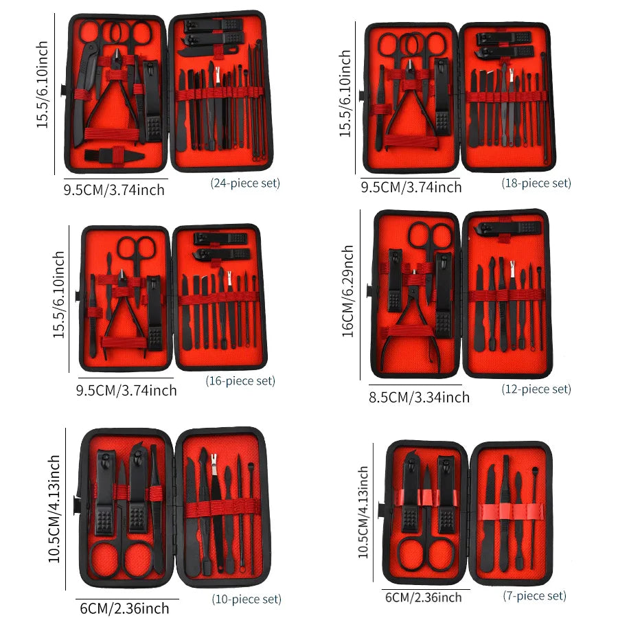 Nail Clipper Set - 5 Beauty Tools for Manicure & Pedicure Care