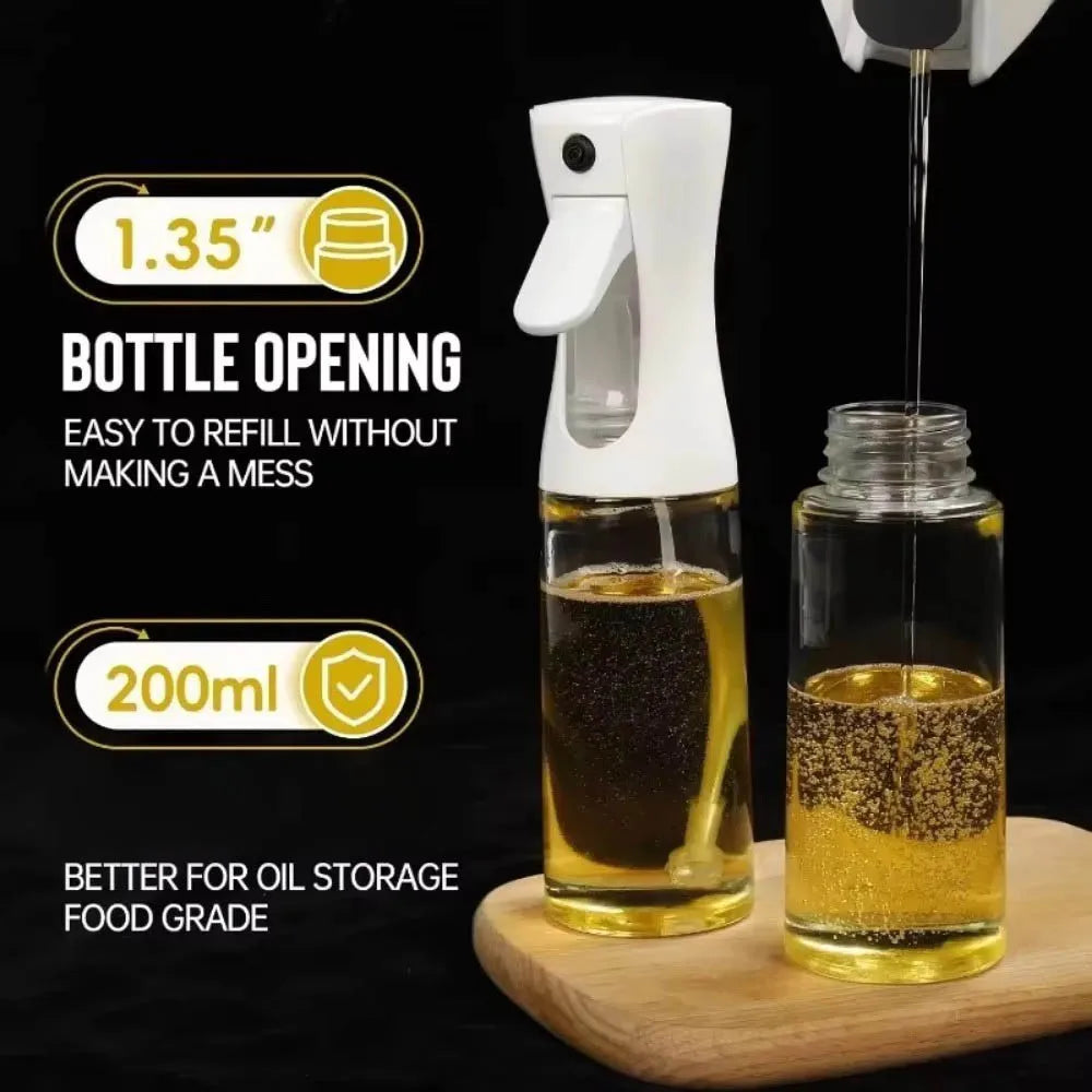 Olive Oil Spray Bottle Dispenser - Reusable Food Grade Kitchen Accessory