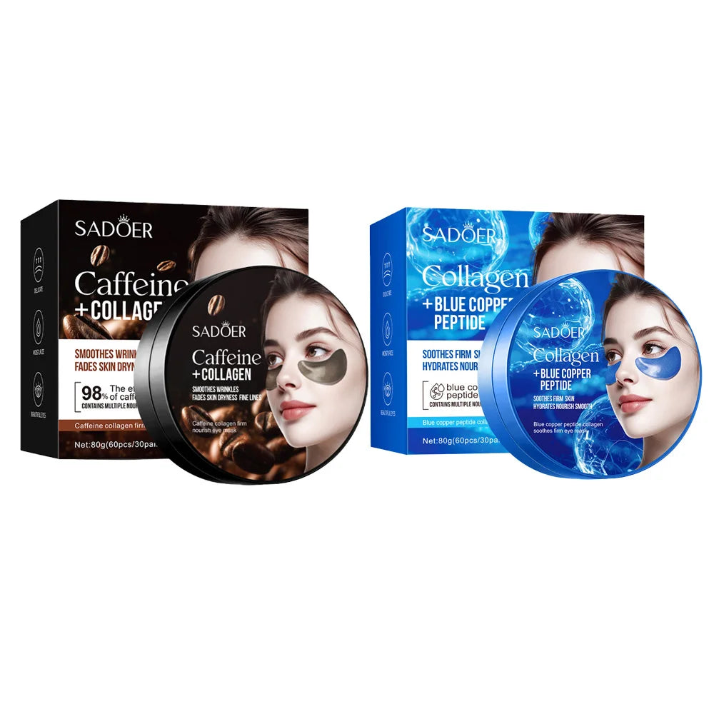Collagen Eye Mask Caffeine Patches for Dark Circles - 10 Pairs