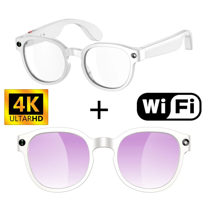 Smart AI Glasses with 800W Camera, Bluetooth, Waterproof, Voice Call