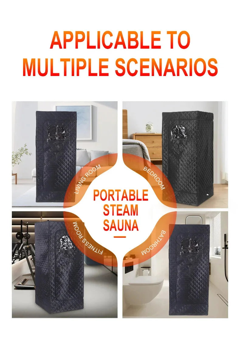 Portable Infrared Sauna Box with Remote Control - Foldable Sweat Room