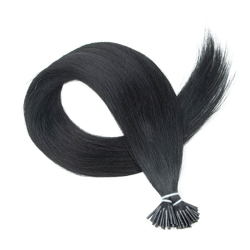 I Tip Hair Extensions Real Human Hair 30g/pack Microlink Capsules 14"