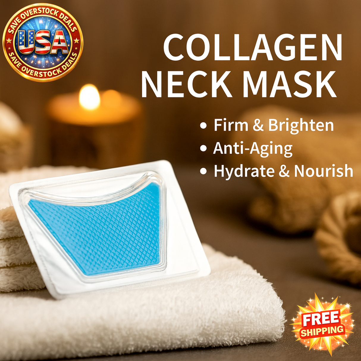 Collagen Neck Mask - Firming & Hydrating Treatment for Youthful Skin