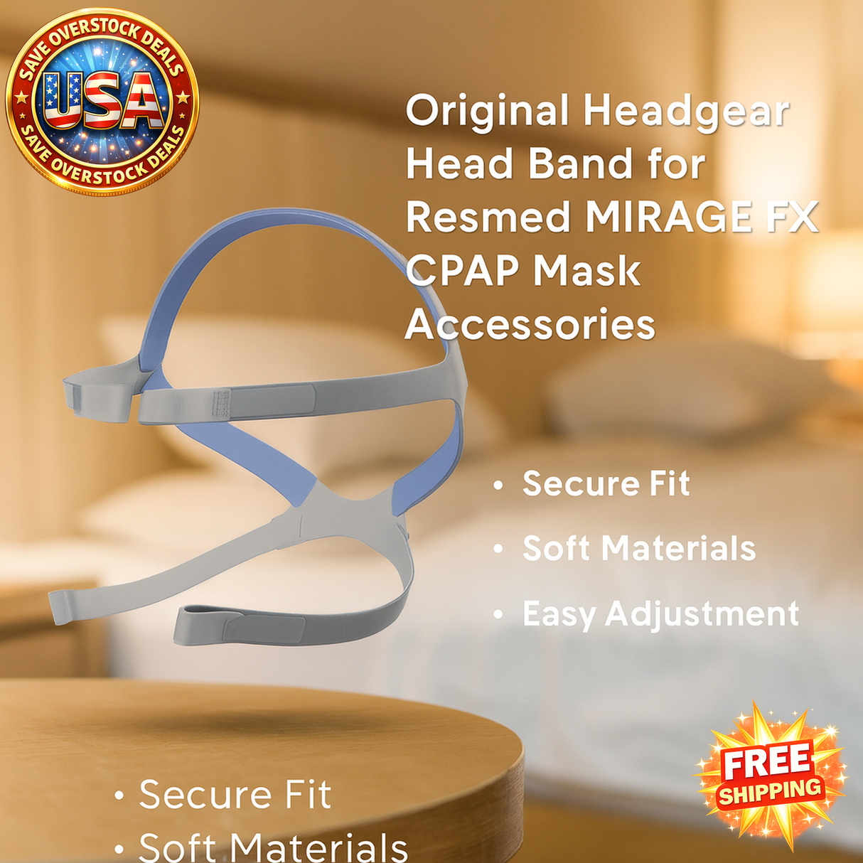 Resmed Mirage FX CPAP Mask Headgear Replacement - Nasal Mask Accessory
