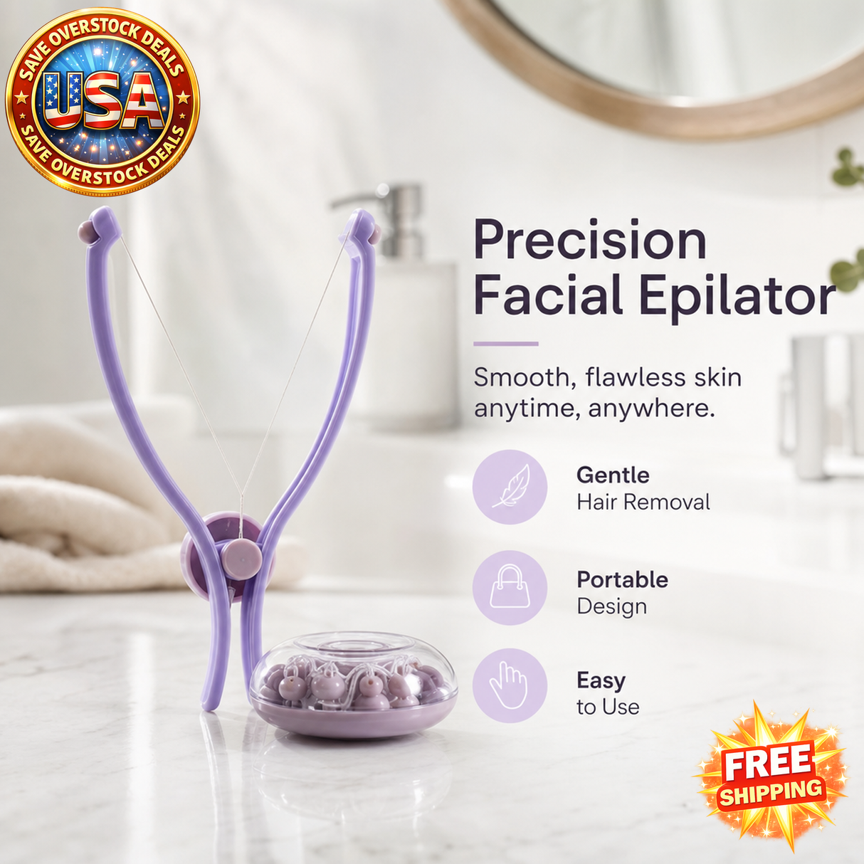 Face Defeatherer Epilator for Eyebrow Hair Removal Tool