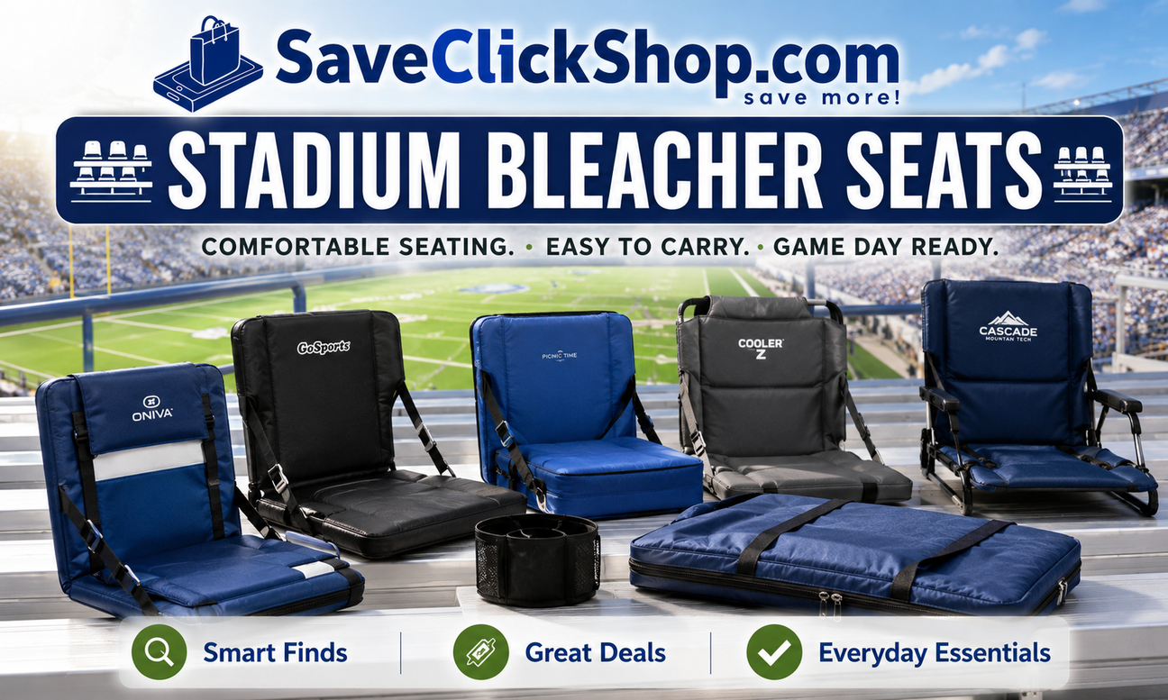 Stadium Bleacher Seats | Portable Game Day Seating | SaveClickShop